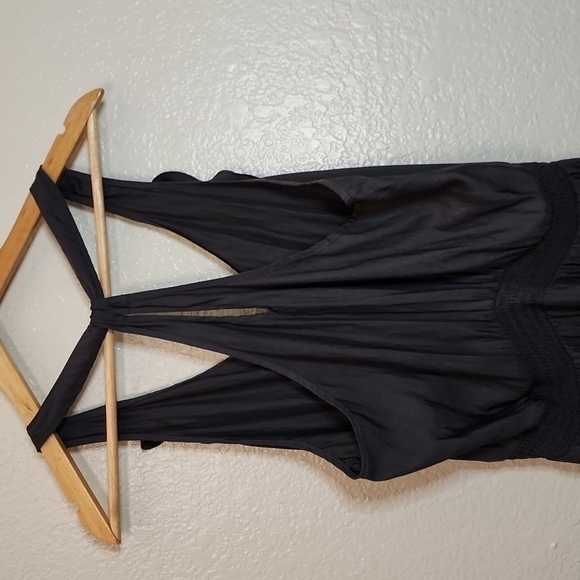 American Eagle Outfitters Slip Dress Racerback with Ruffled V-Neck Line - Picture 5 of 10